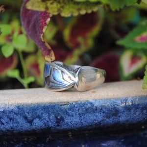Abalone Ring 925 Sterling Silver